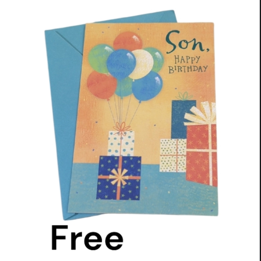 Free With Purchase Son Birthday Card
